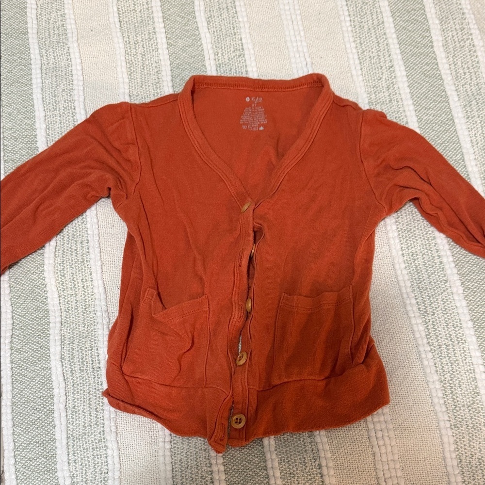 Kyte BABY Women's Rust Cardigan Sweater